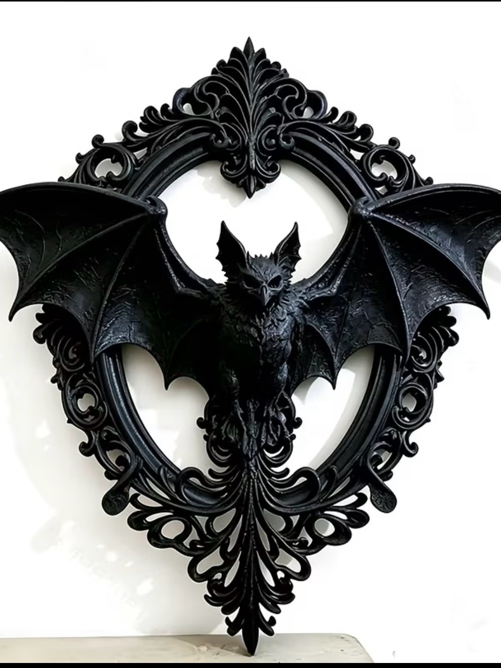 Gothic Bat Skull Wall Art 3D printed NEW Horror Decor Home Anime Gift Halloween